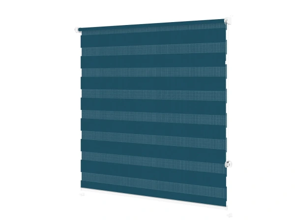 Roleta MINI - deň a noc - látka Zakynthos 21 - nočná modrá 2