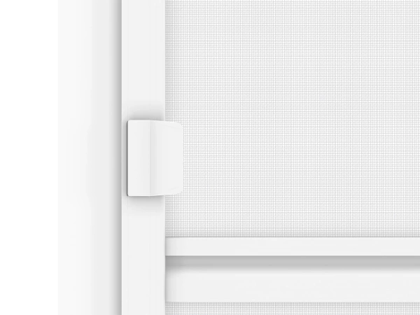 Siete proti hmyzu na DVERE - pántové - BIELA - RAL 9016 - s priečkou 5