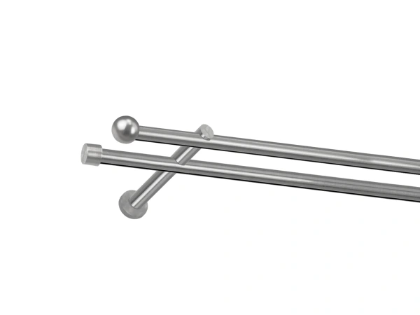 Garniža 19x19mm - drážková tyč - 2rady - BOLOGNA - satin 1