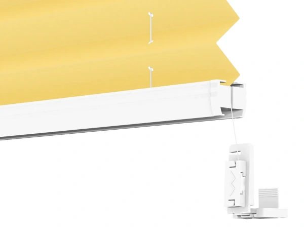 Plisé rolety LUX - látka Lemon fizz 11239 - BLACKOUT (zatemňujúca) 4