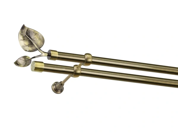 Garniža 25x25mm - 2rady - LIST VEĽKÝ  - antik 1