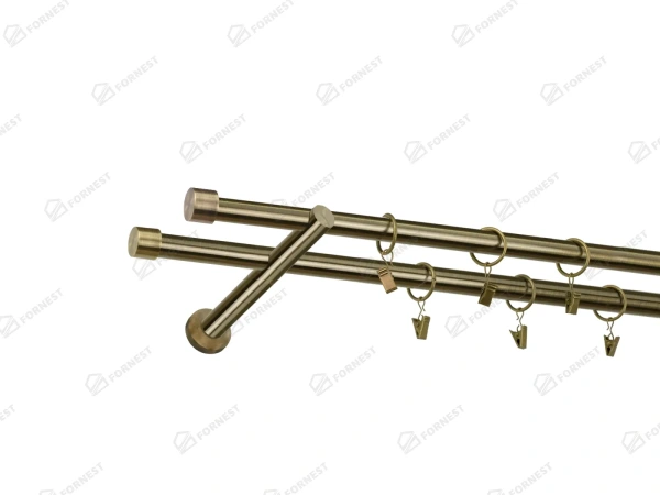 Garniža 19x19mm - 2rady - PULLO - antik