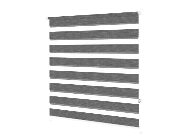 Roleta MINI - deň a noc - látka Maurícius 70 - antracit 1