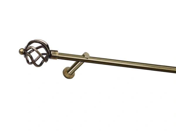 Garniža 19mm - drážková tyč - 1rad - SPIRAL - antik 1