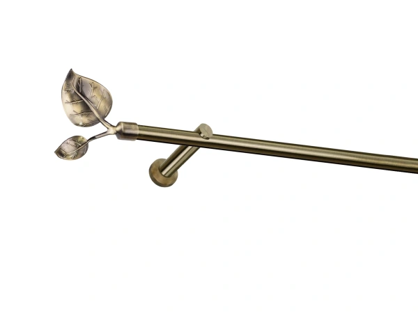 Garniža 19mm - drážková tyč - 1rad - LIST VEĽKÝ - antik 1