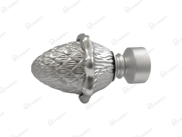 Garniža 25x16mm - 2rady - ŽALUĎ - satin 2