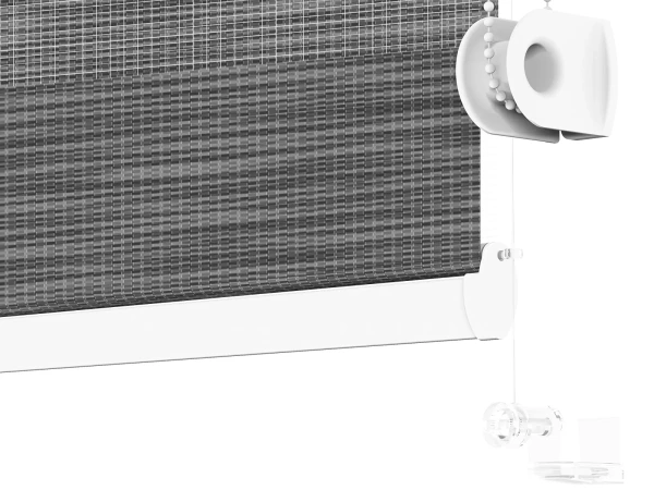 Roleta MINI - deň a noc - látka Maurícius 70 - antracit 4