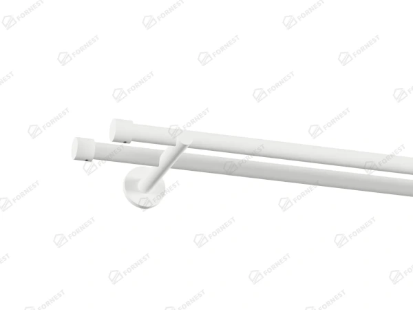 Garniža 19x19mm obyčajná tyč - 2rady - PULLO - biela 1