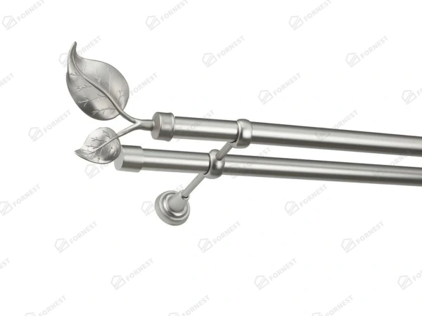 Garniža 25x25mm - 2rady - LIST VEĽKÝ satin 1