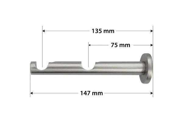 Garniža 16x16mm - 2rady - PLUTON - satin 4