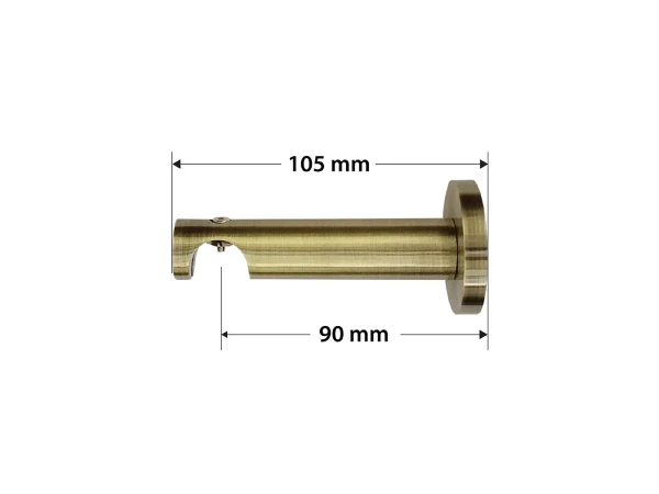 Garniža 19mm - drážková tyč - 1rad - LIST VEĽKÝ - antik 3