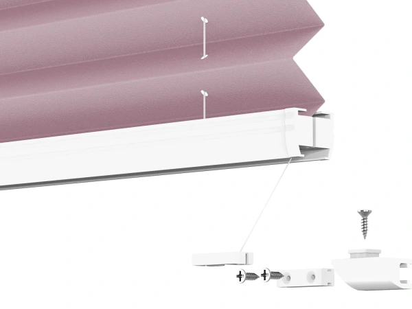 Plisé rolety LUX - látka Fuchsia 11077 - PEARL 9