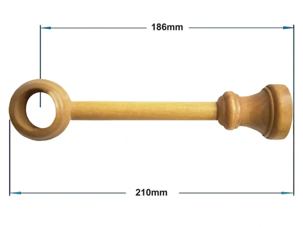 Garniža drevená 28mm jednoradová - DUB ZLATÝ 2