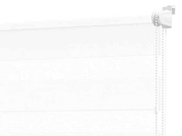 Roleta MINI+ deň a noc - látka Zakynthos 01 - biela