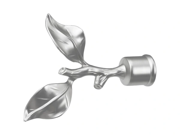 Garniža 25x16mm - 2rady - LIST ROSE - satin 2