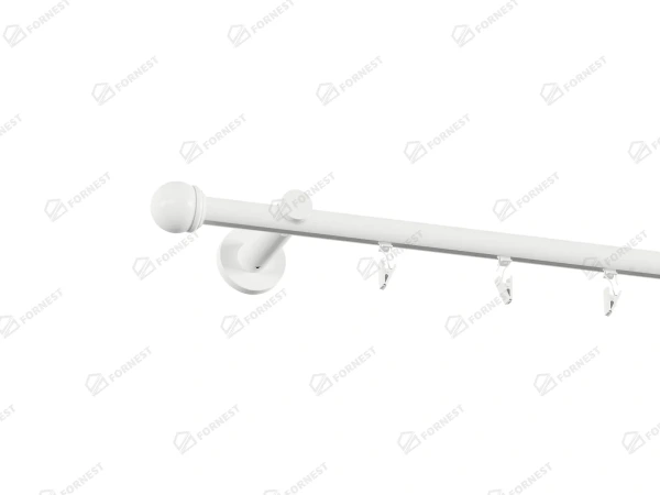 Garniža 19mm drážková tyč - 1rad - TODI MAX - biela 2