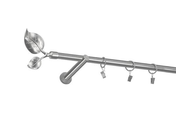 Garniža 19mm - 1rad - LIST VEĽKÝ - satin