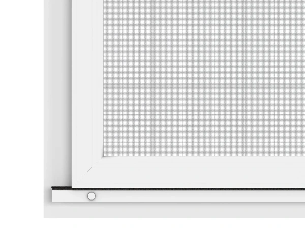 Siete proti hmyzu na DVERE - posuvné - BIELA - RAL 9016 - s priečkou 7