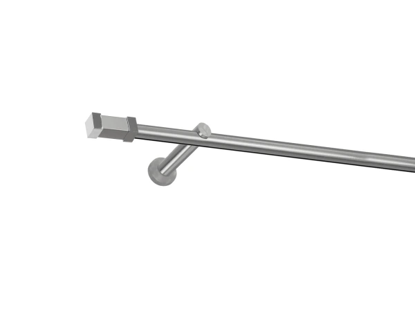Garniža 19mm - drážková tyč - 1rad - QUADRO - satin 1