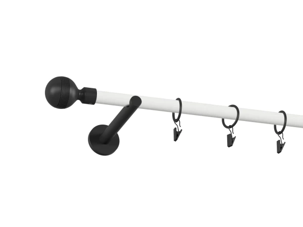 Garniža 19mm obyčajná tyč - 1rad - GABI - bielo čierna