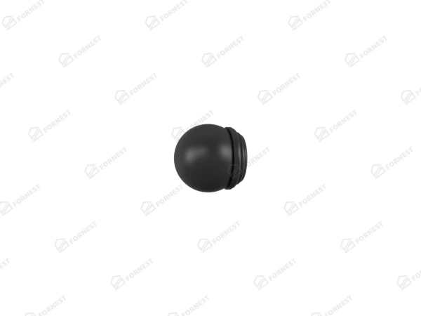 Garniža 19x19mm drážková tyč - 2rady - TODI MAX - čierna 3