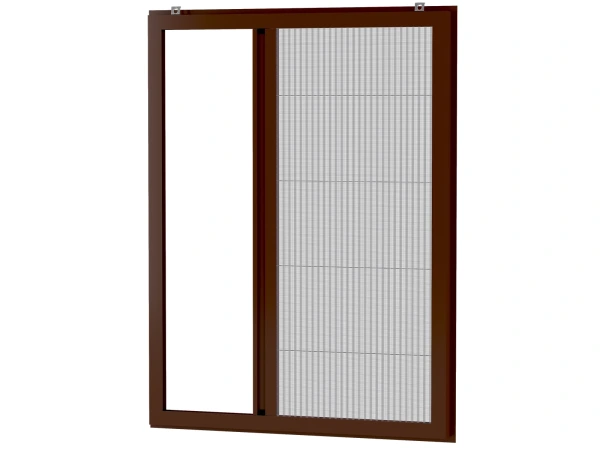 Siete proti hmyzu na OKNO - PLISÉ KLIK - TMAVOHNEDÁ - RAL 8016 1