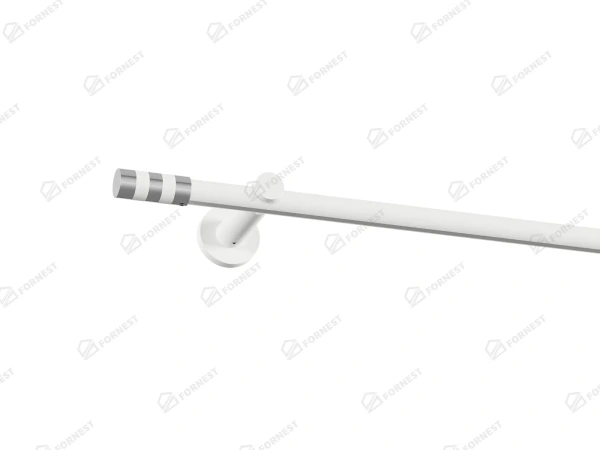 Garniža 19mm drážková tyč - 1rad - VALEC - biela 1