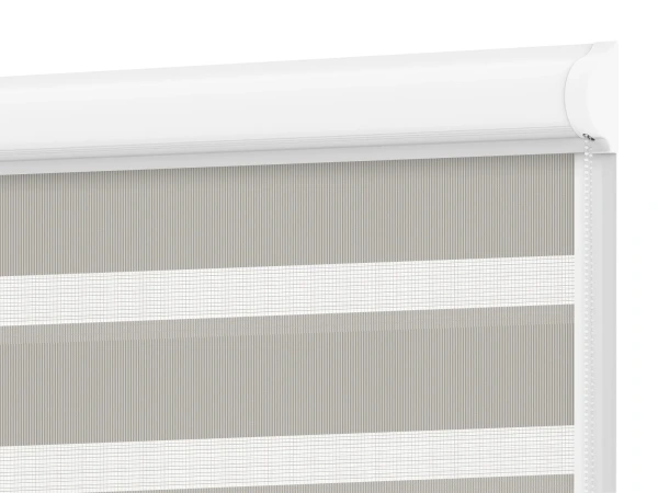 Roleta SWING LITE - deň a noc - látka Bahama 1806 - sivá