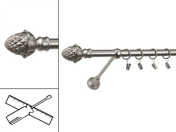 Garniža 19mm - 1rad - ŽALUĎ - satin