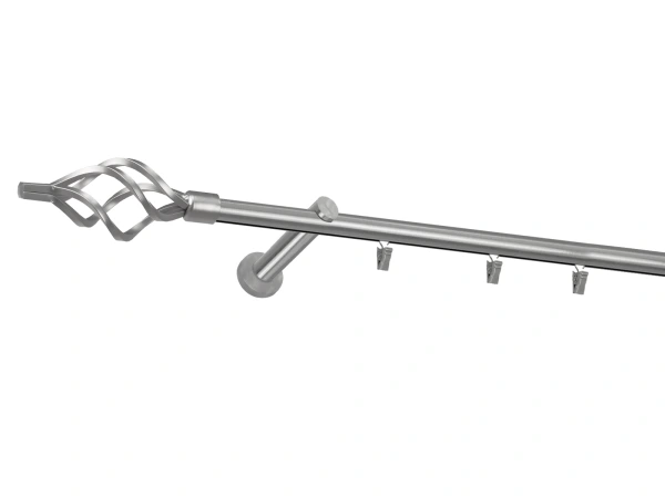 Garniža 19mm - drážková tyč - 1rad - GUĽA AZUR - satin