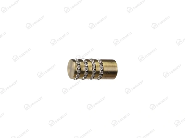 Garniža 16mm - 1rad - CYLINDER CRYSTAL - antik 2