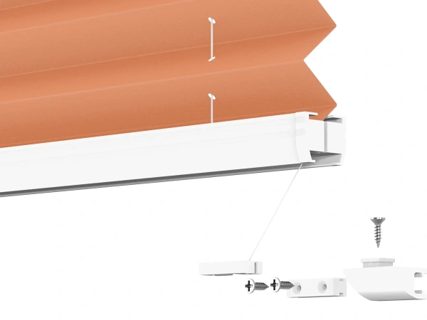 Plisé rolety LUX - látka Coral 11242 - BLACKOUT (zatemňujúca) 9