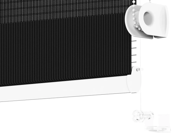 Roleta MINI - deň a noc - látka Miami 1308 - čierna 4