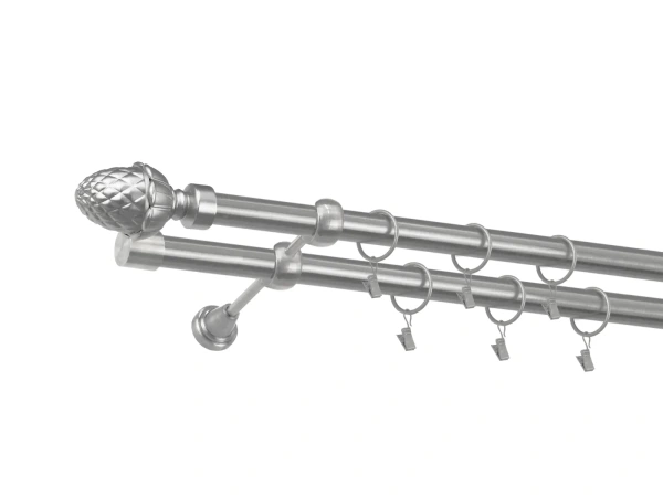 Garniža 25x25mm - 2rady - ŽALUĎ - satin