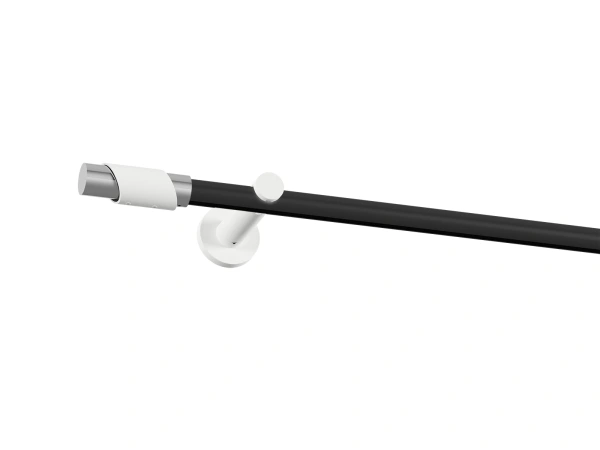 Garniža 19mm drážková tyč - 1rad - PARIS - čierno biela 1