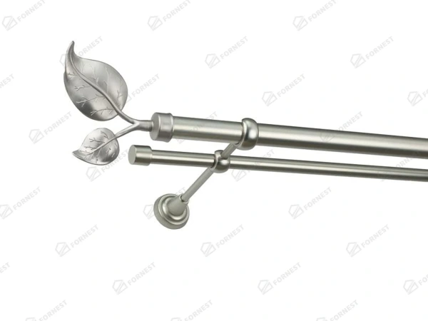 Garniža 25x16mm - 2rady - LIST VEĽKÝ satin 1