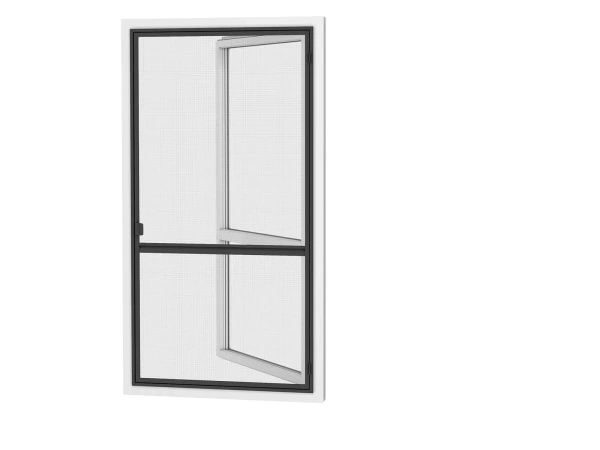 Siete proti hmyzu na DVERE - pántové v ráme SMART - ANTRACIT - RAL 7016 - s priečkou 1