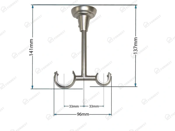 Garniža 25x16mm - 2rady - LIST VEĽKÝ satin 4