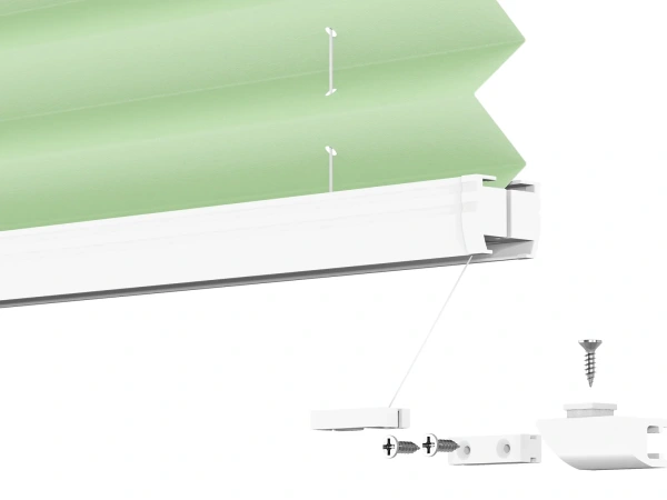 Plisé rolety LUX - látka Glam green 11068 - PEARL 9