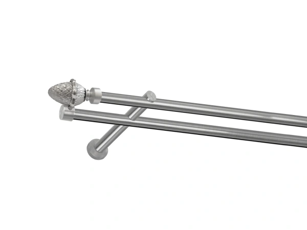 Garniža 19x19mm - drážková tyč - 2rady - ŽALUĎ - satin 1