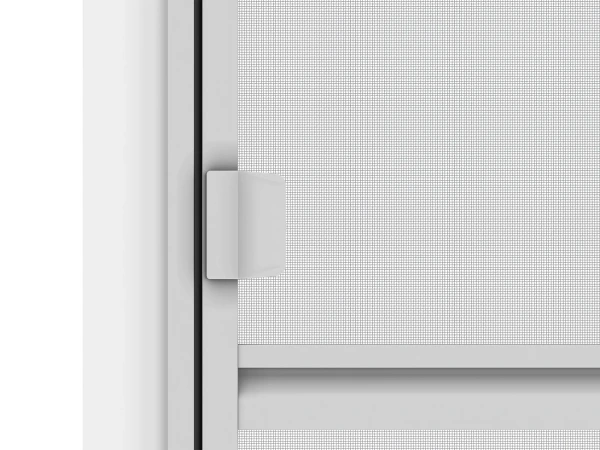 Siete proti hmyzu na DVERE - pántové v ráme SMART - SIVÁ - RAL 9006 - s priečkou 5