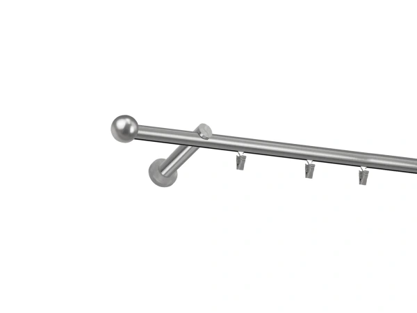 Garniža 19mm - drážková tyč - 1rad - BOLOGNA - satin