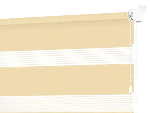 Roleta MINI - deň a noc - látka Zakynthos 05 - croissant