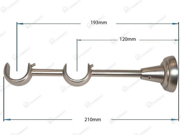 Garniža 25x25mm - 2rady - PULLO - satin 3