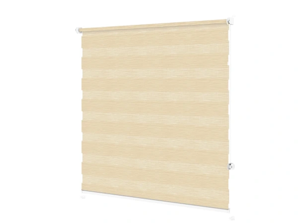 Roleta MINI - deň a noc - látka Maurícius 63 - svetlo žltá (borovica) 2