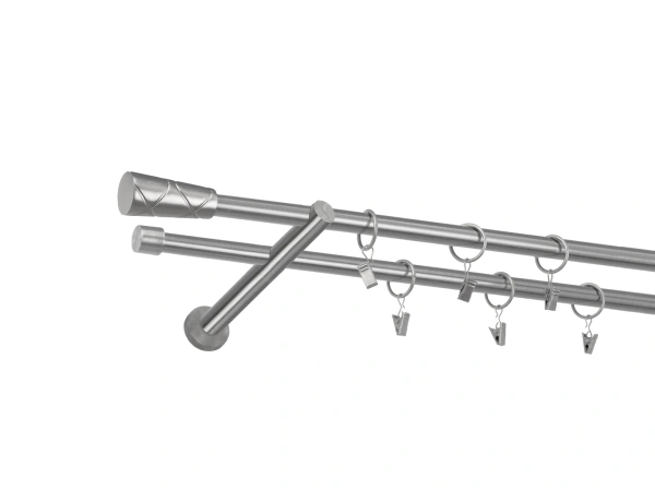 Garniža 16x16mm - 2rady - TRAPEZIUM - satin