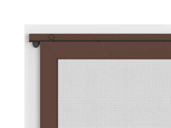 Siete proti hmyzu na DVERE - posuvné - TMAVOHNEDÁ - RAL 8019 - bez priečky 6