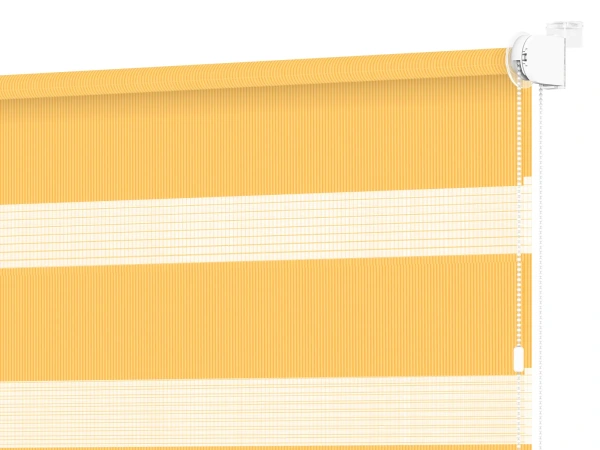 Roleta MINI - deň a noc - látka Bahama 1803 - svetlo oranžová