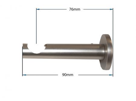 Garniža 19mm - 1rad - CYLINDER CRYSTAL - satin