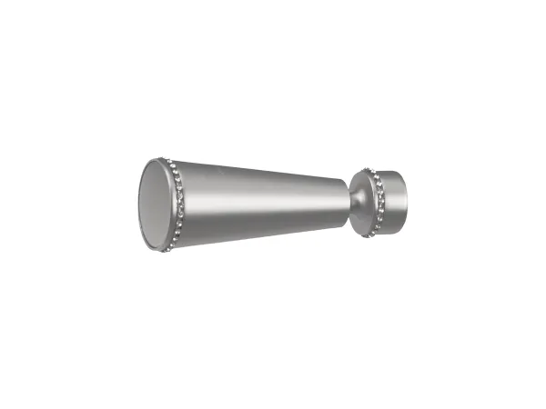 Garniža 16x16mm - 2rady - MILANO CRYSTAL - satin